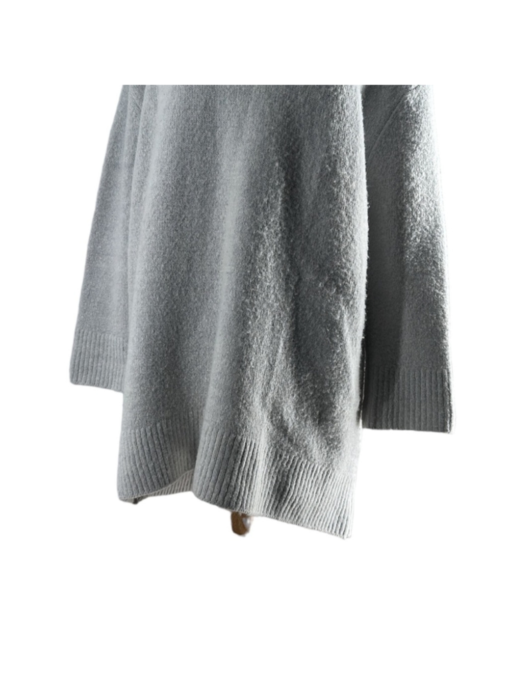 Oak + Fort oversized sweater warm light gray ribbed hem and cuffs sz sm - Picture 4 of 9